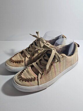 Reba by Justin Sneakers Western Boho Stripes Tan 8.5